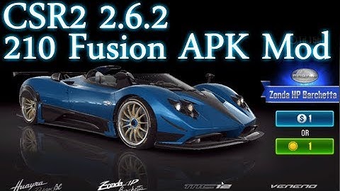 CSR2 2.6.2 - 210 Fusion Mega APK Mod - Android | PhillyTCG