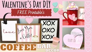 Dollar Tree Valentine DIY Crafts | Valentines DIY Decor DIY 2021 | Coffee Bar Decor