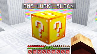 Minecraft UHC but there is only 1 Lucky Block.. by Kiingtong 815,739 views 3 years ago 12 minutes, 26 seconds