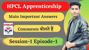 HPCL Apprenticeship Main Important Answers | Comments Replying Session | Session 1 Episode 1