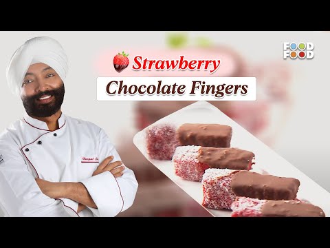 बच्चों के लिए बनाएं चॉकलेट और स्ट्रॉबेरी से बना यह स्वादिष्ट Dessert: Strawberry Chocolate Fingers - FOODFOODINDIA
