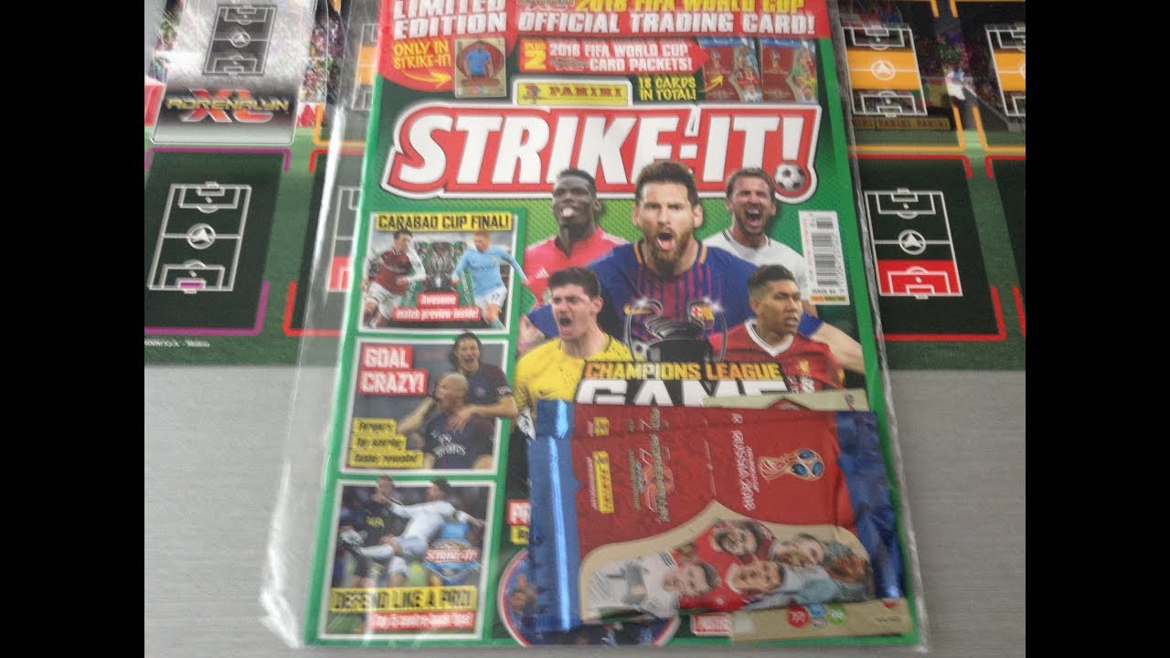 PANINI STRIKE IT MAGAZINE 84 NEW WORLD CUP 2018 LIMITED EDITION panini-strike-it-magazine-84-new-world-cup-2018-limited-edition