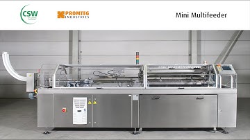 Mini Multifeeder: automatic can-end unwrapping