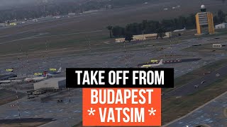 X-Plane 12 - Wizz Air A321 Departing from Rainy Budapest on Vatsim