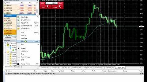 MT4 Setting up your watch list
