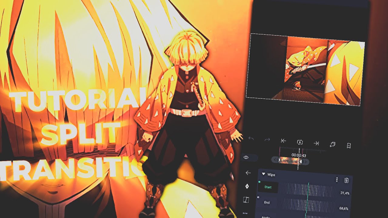Tutorial Split Transition Like Me - AMV Tutorial || Alight Motion ...