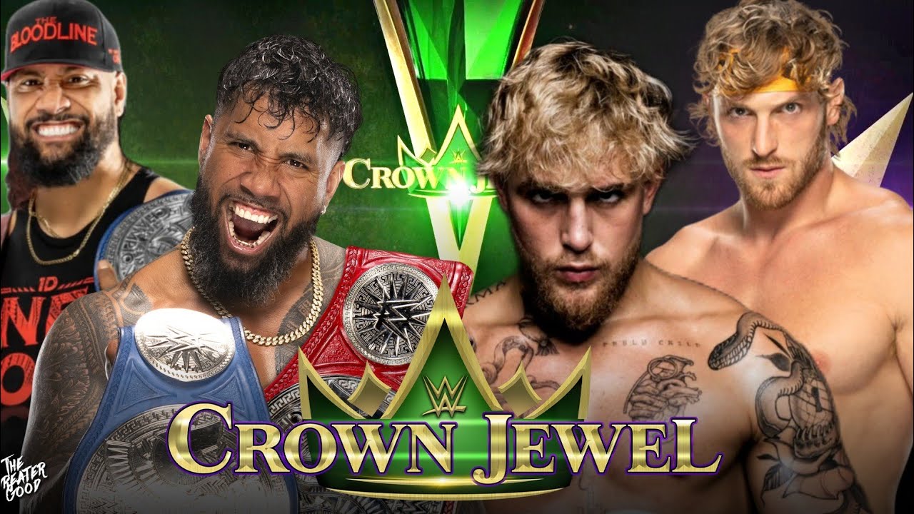 WWE Crown Jewel 2022 The Usos vs Logan Paul & Jake Paul Full Match WWE