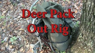 backpack for packing out deer