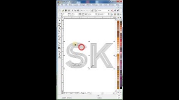 Minimalist KS Logo Design | Effect of Interactive Contour Tool in CorelDraw #logo, #shorts #trending