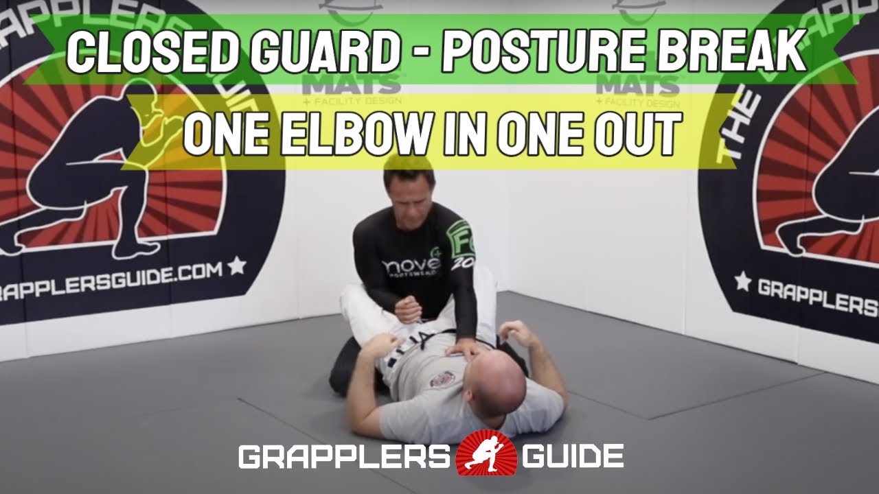Closed Guard Posture Break - Deal With Opponent Who Has One Elbow In ...