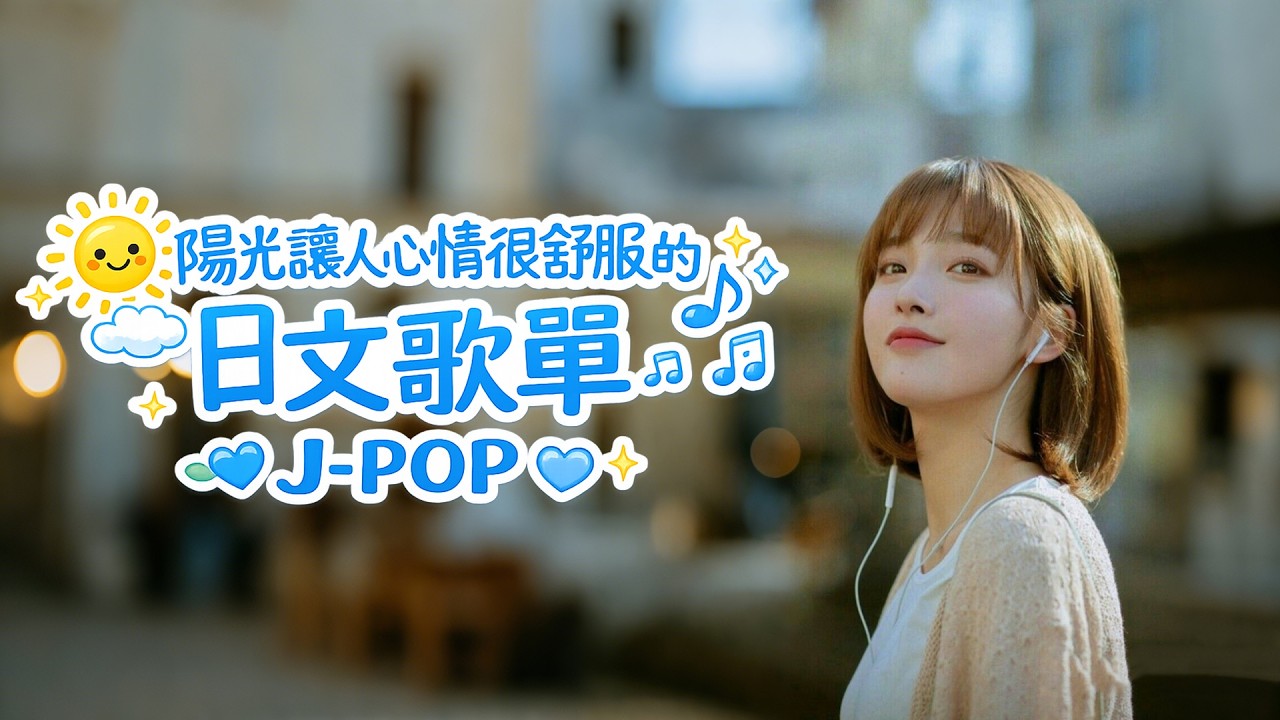 J-POP Playlist｜🌞陽光灑進心裡的日文歌單｜療癒｜輕鬆｜工作讀書 BGM｜溫柔不打擾｜女聲｜通勤