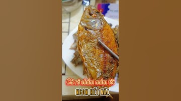 Cá rô chiên chấm mắm tỏi trời lạnh ngon hết nấc #shorts