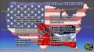 Mississippi State Song GO MISSISSIPPI instrumental with lyrics