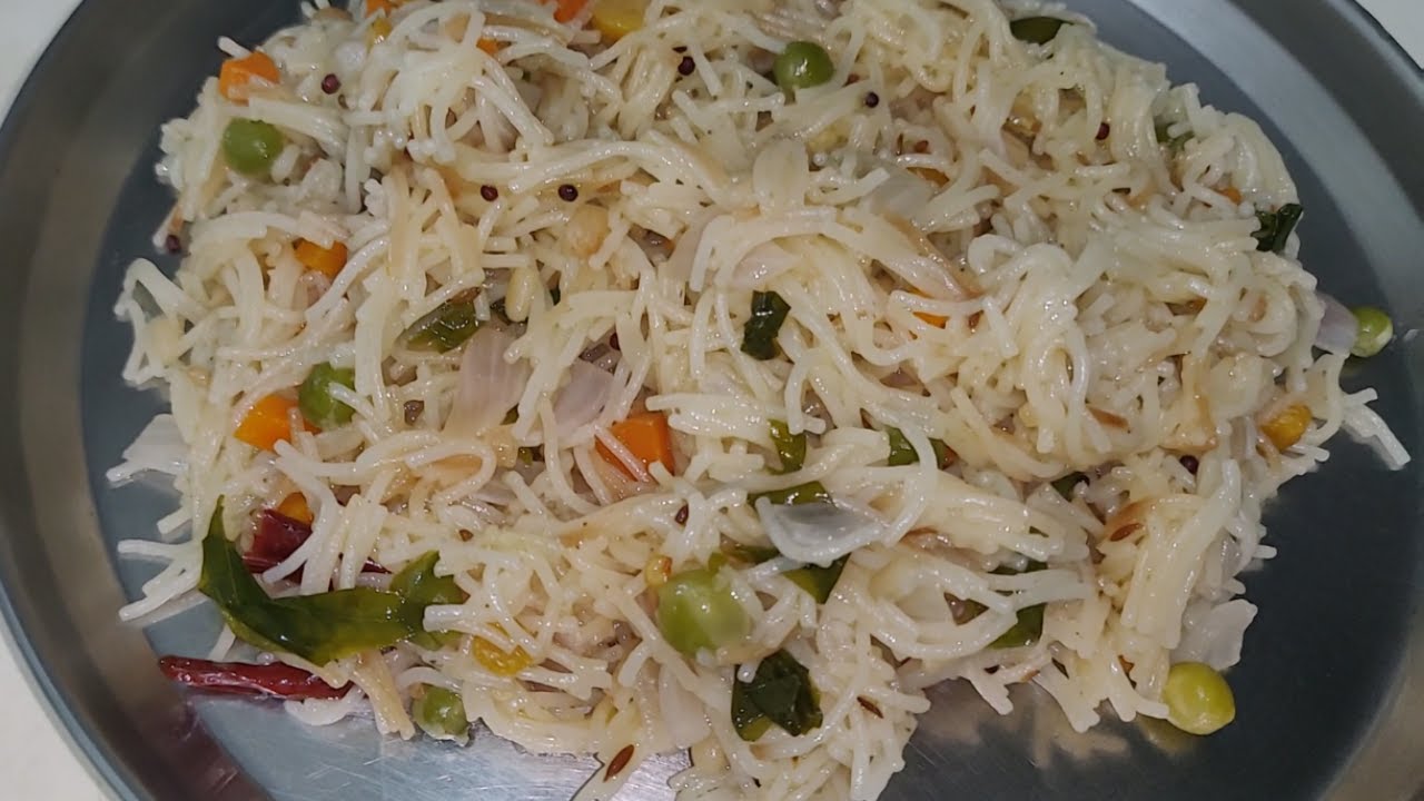 ಬಿಡಿ ಬಿಡಿಯಾದ  ಶ್ಯಾವಿಗೆ ಉಪ್ಪಿಟ್ಟು | Semiya Upma in Kannada | Quick Breakfast Recipe | Online Aduge