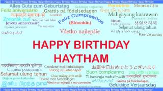 Haytham   Languages Idiomas - Happy Birthday
