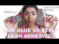 HAIR GLUE vs LASH STRIP ADHESIVE FT BE BEAUTIFUL LASHES | BELINDA ALMA