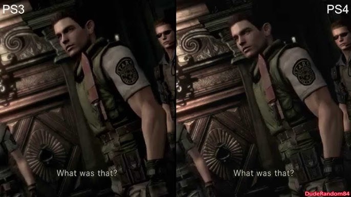 Resident Evil HD Remaster PS4 30fps vs PC 60fps Comparison (video)