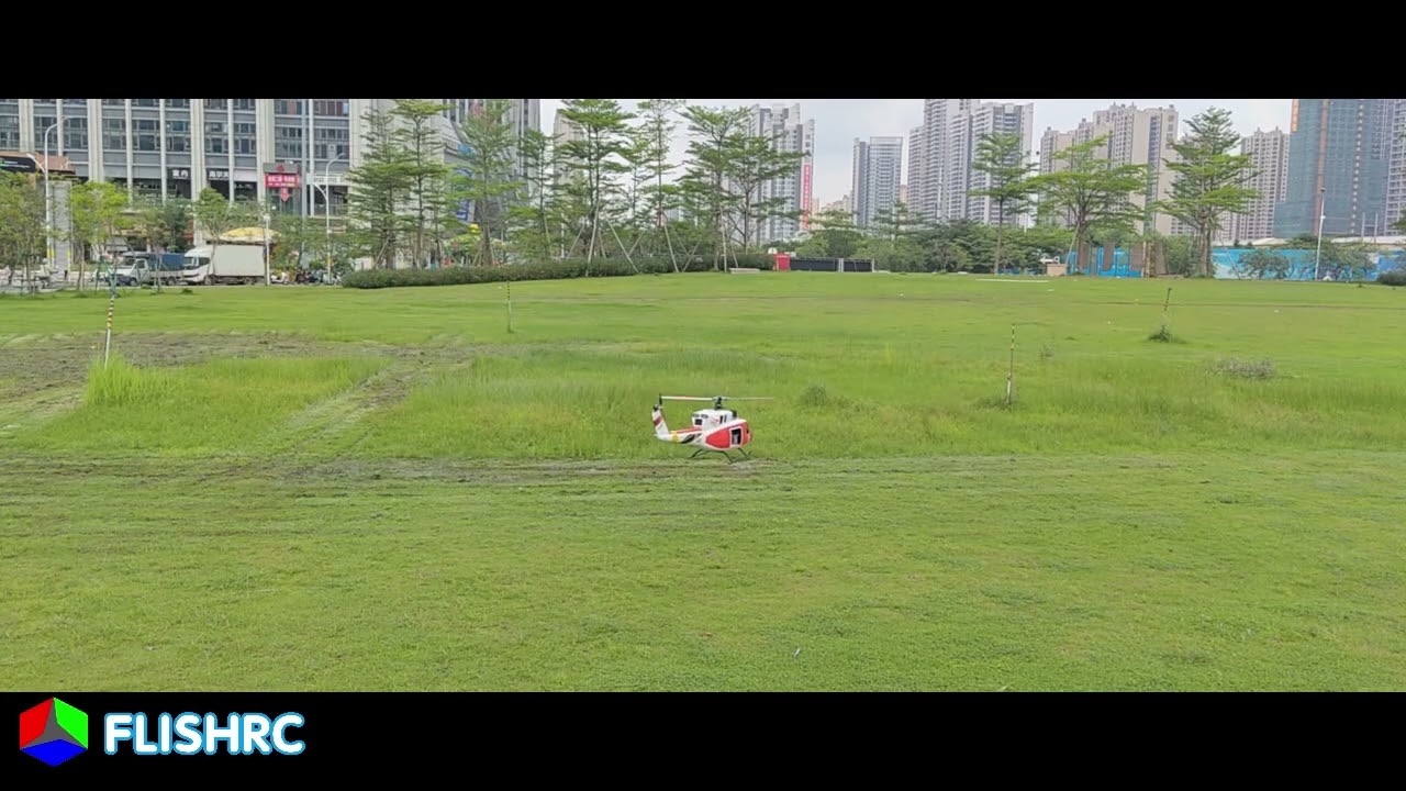 FLISHRC UH-1N 500 size with H1 ,After upgrading the tail rotor,sharp noise is significantly reduced