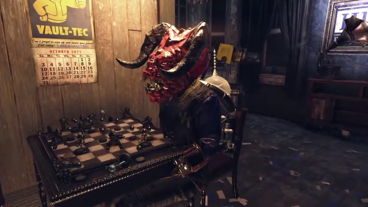 Complete CHESS Set location Fallout 76 Where to find robot chess pieces & board collect collection