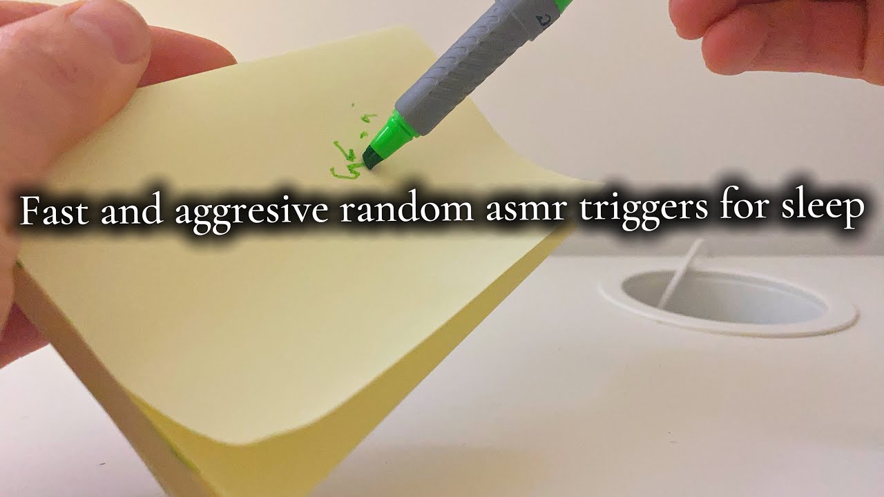 Fast and aggresive asmr triggers for sleep 💤 