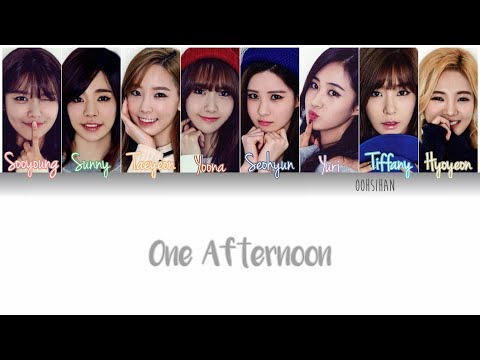 Capa de GIRLS’ GENERATION (소녀시대) SNSD – ONE AFTERNOON (어떤 오후) Lyrics Color Coded [Eng/Han/Rom]