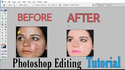 Photoshop tutorial : How to quickly Smooth skin and remove Blemishes & scars