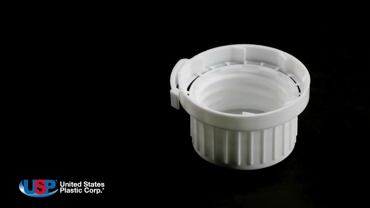 White 32 mm Tamper Evident Cap with Foam/Aluminum Liner | U.S. Plastic Corporation®