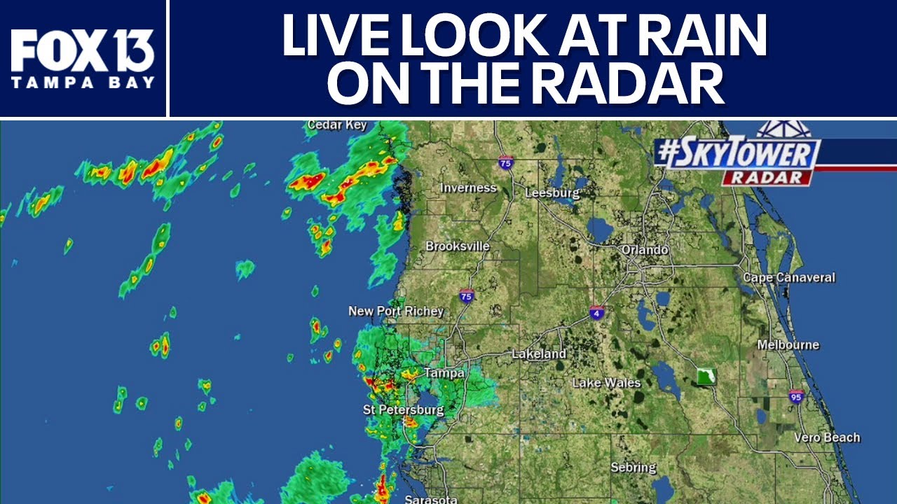 LIVE RADAR: Rain moving through Tampa Bay area - YouTube