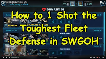 The Toughest Fleet Defense in SWGOH - 1 Shots All Around