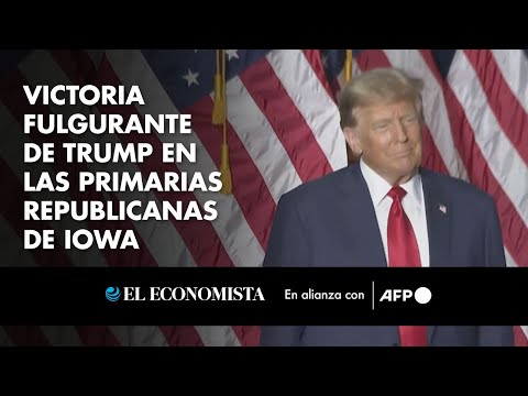 Victoria fulgurante de Trump en las primarias republicanas de Iowa