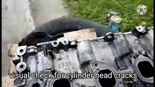 zd30 nissan patrol turbo problem // cracked cylinder head.