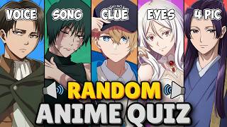 🎮 ANIME RANDOM QUIZ 🔥 Think Fast, Pick Smart, Survive the Quiz! 💀