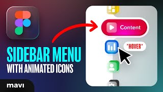 Figma Tutorial: Create a Sidebar Menu with ANIMATED Glassmorphic Icons