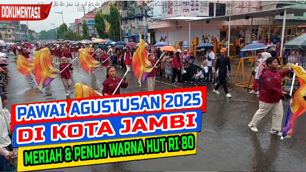 Pawai Agustusan 2025 di Kota Jambi | Meriah & Penuh Warna HUT RI 80