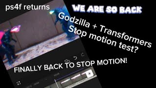 Godzilla and Transformers stop motion test for future animations