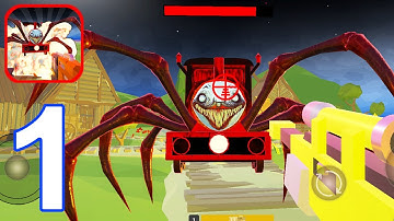 Spider Train : Horror Cho Choo - Gameplay Walkthrough Part 1 - Full Game 1-3 Levels (IOS, Android)