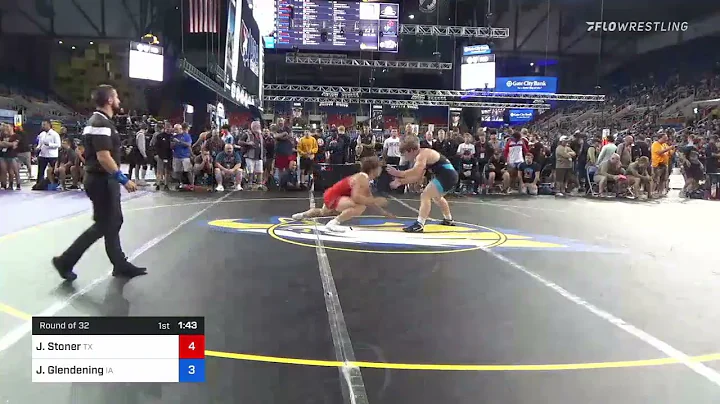 195 Lbs Round Of 32 - Jarrett Stoner, Texas Vs Jos...