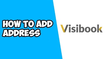 How To Add Address on Visibook (2022)