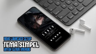 Tema SIMPEL WOMAN Untuk Semua Android || The Best Nova Launcher Setup 2025 screenshot 4