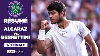 Résumé  Wimbledon : Carlos Alcaraz VS Matteo Berrettini