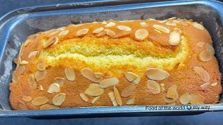 Sponge cake recipe | gâteau facile aux amandes | Super moist and Soft cake recipe | Almond cake