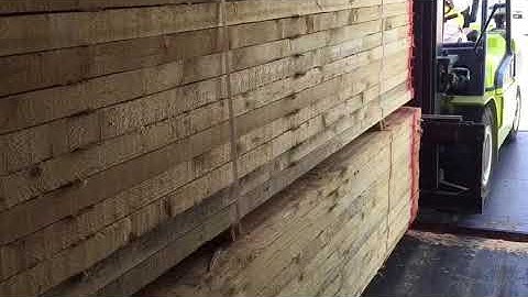 How to safely and quickly unload timber from containers ! Free education !