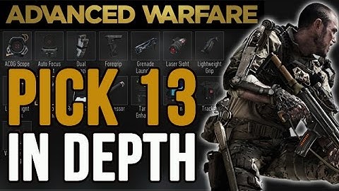 COD Advanced Warfare Pick 13 Class System In Depth [Attachments Exo Ability Launcher Perks]