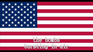 Video thumbnail of "National Anthem of the United States Instrumental with lyrics"