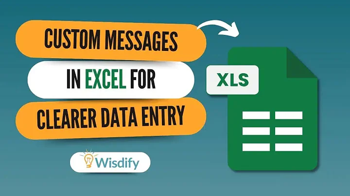 How to Create Custom Error and Input Messages in Excel