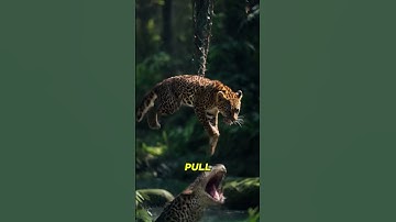 Monkeys Save a Trapped Leopard! | Unbelievable Animal Rescue #Shorts