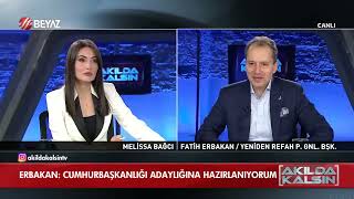 Yeniden Refah Partisi Genel Başkanı Fatih Erbakan/ Beyaz TV