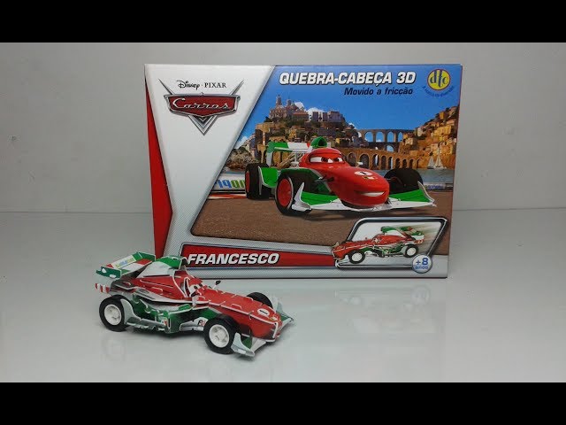 Carrinho Fricção Miniatura Carros Francesco Quebra Cabeça 3d