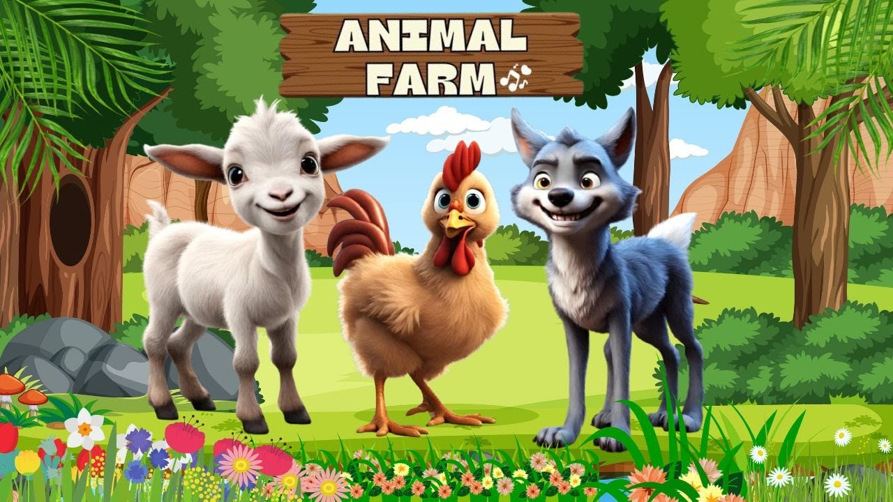 Cute Little Farm Animal Sounds Goat, Sheep, Hen, Otter, Octopus