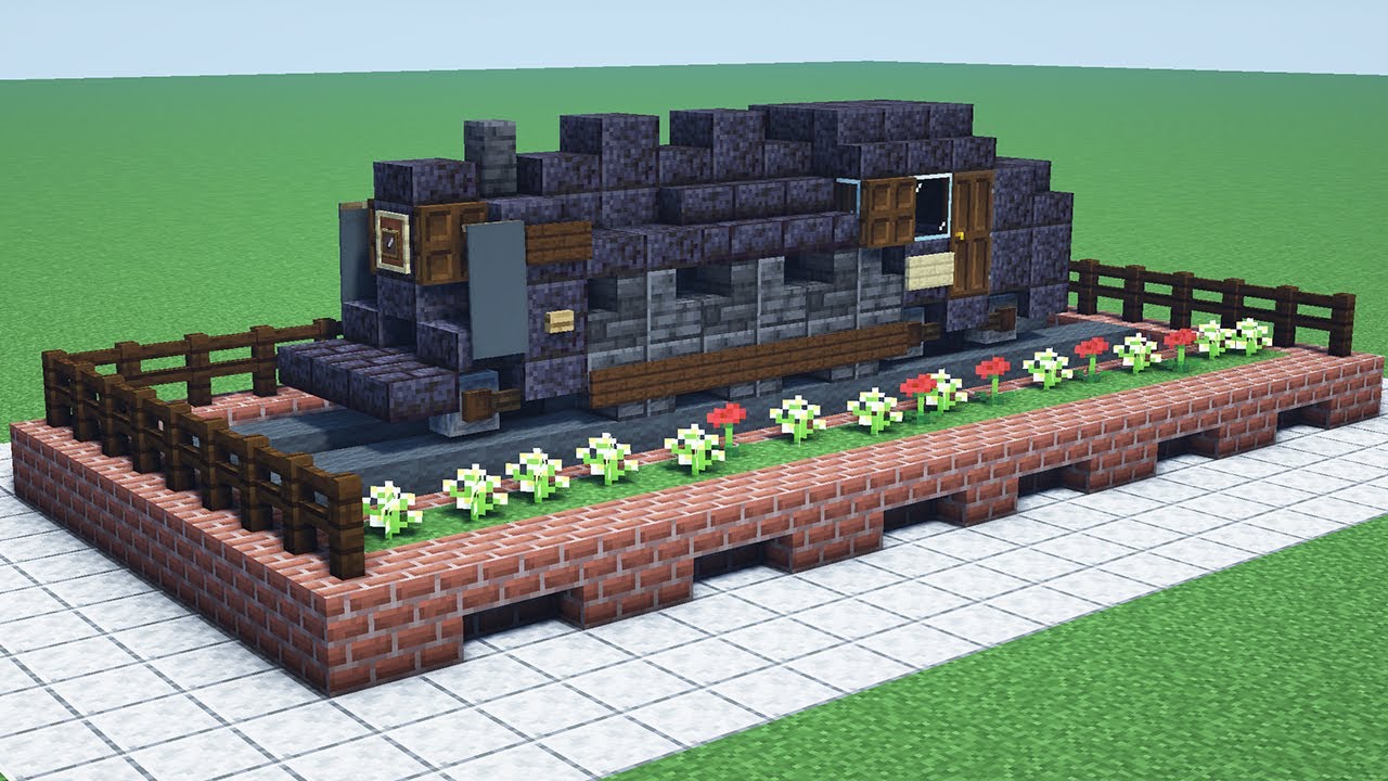 Minecraft Tutorial] steam locomotive C11 / How To Build a